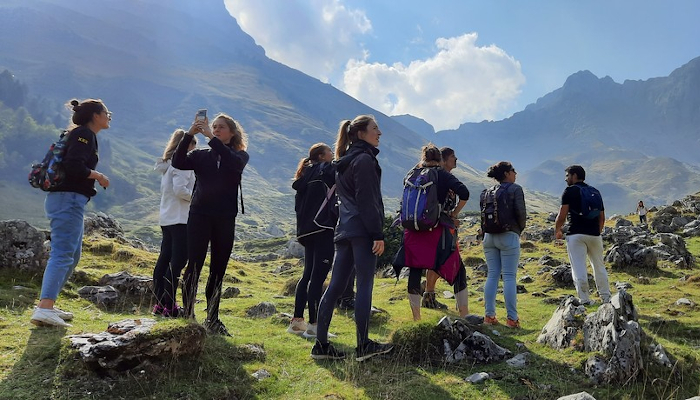 Randonnée des internes en médecine générale pour leur week-end d'intégration dans les Pyrénées-Atlantiques par Présence médicale 64 en 2021